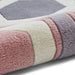 Think Rugs hk 3661 grey rose Grey, Pink Living Room Geometric Rug.