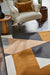 Harlequin harlequin popova caramel slate shell Grey, Multicoloured Living Room Wool Rug.