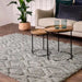 Asiatic harrison silver Grey Living Room Geometric Rug.