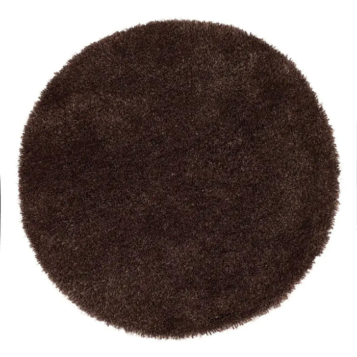 Origins chicago chocolate Brown Living Room Shaggy Rug.