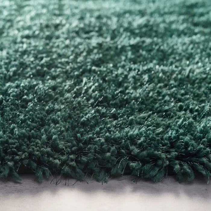 Origins chicago forest green Green Living Room Shaggy Rug.