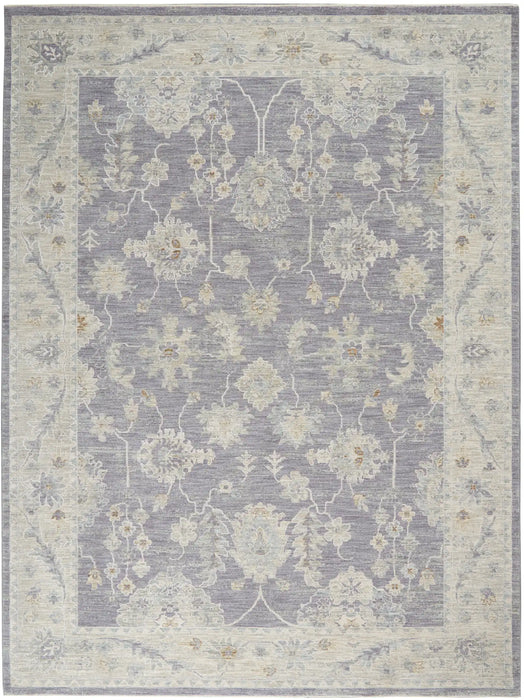 Nourison infinite ift03 charcoal Purple, Ivory, Multicoloured Living Room Moroccan Rug.