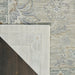 Nourison infinite ift04 light grey Grey Living Room Moroccan Rug.