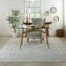 Nourison infinite ift05 blue Blue Living Room Moroccan Rug.