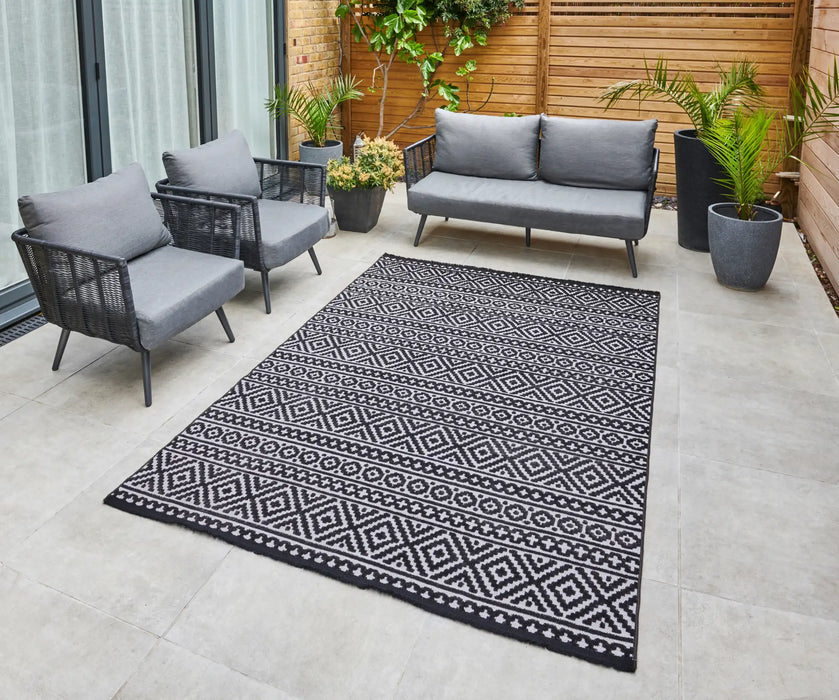 Concept Looms jazz rama jaz03 grey Grey Outdoor  Geometric Rug.