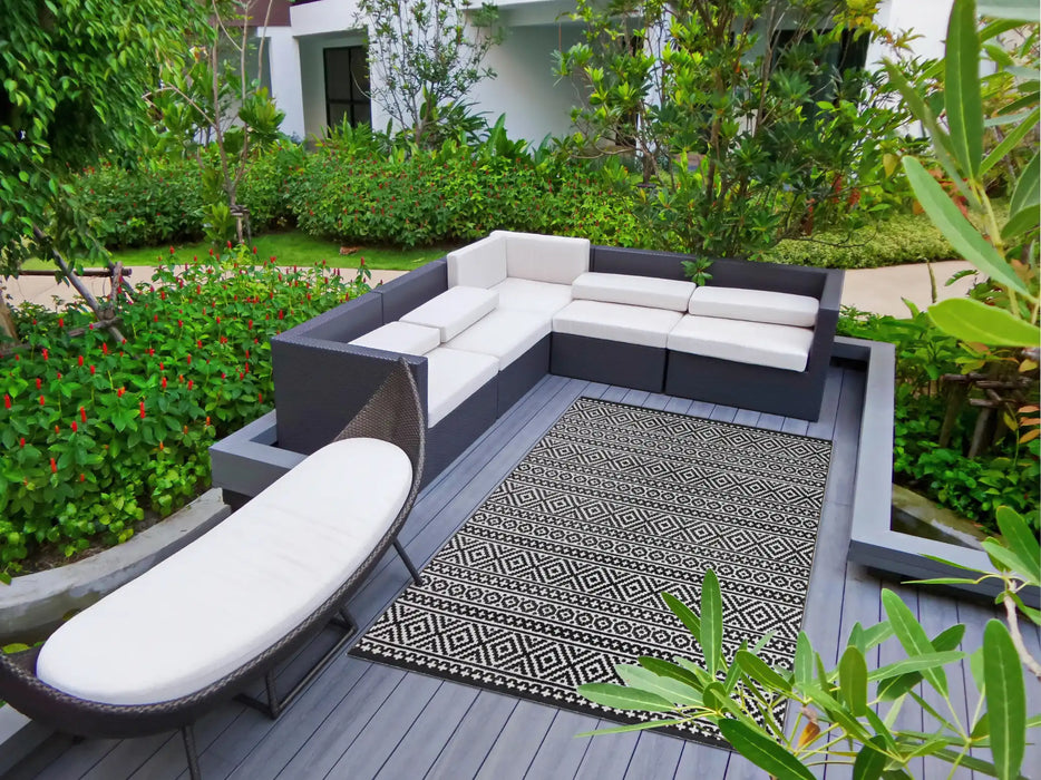 Concept Looms jazz rama jaz03 grey Grey Outdoor  Geometric Rug.
