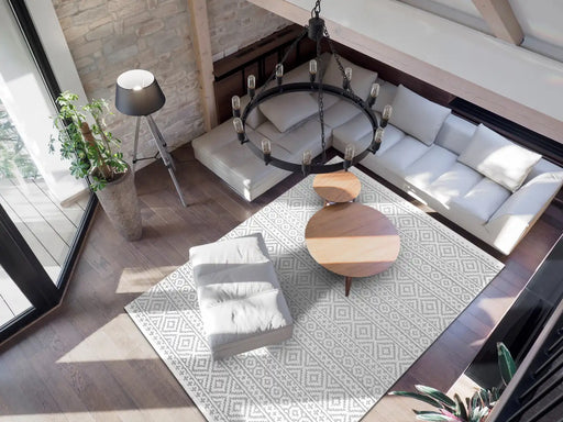 Concept Looms jazz rama jaz04 silver Grey Outdoor  Geometric Rug.