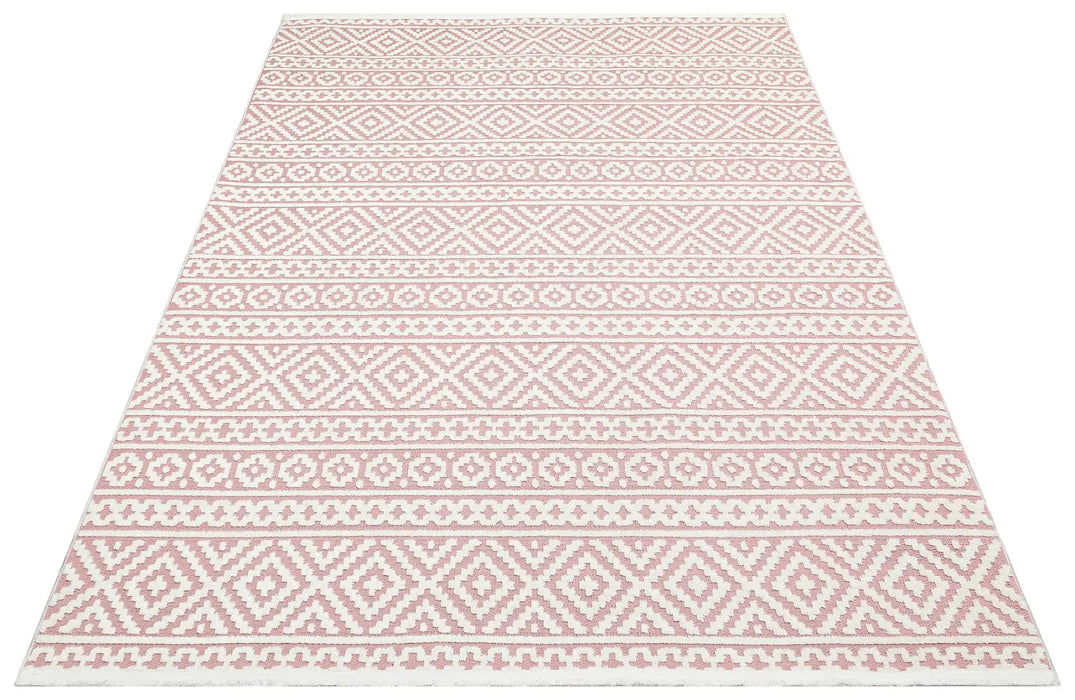 Concept Looms jazz rama jaz05 rose Pink Outdoor  Geometric Rug.