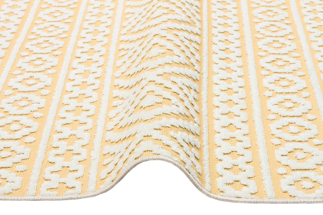 Concept Looms jazz rama jaz06 amber Yellow Outdoor  Geometric Rug.