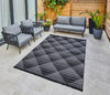 Concept Looms jazz rama jaz10 silver grey Grey, Black Outdoor  Geometric Rug.