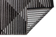 Concept Looms jazz rama jaz10 silver grey Grey, Black Outdoor  Geometric Rug.