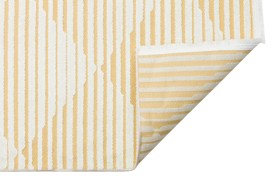 Concept Looms jazz rama jaz12 amber Yellow Outdoor  Geometric Rug.
