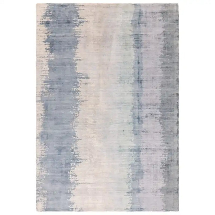 Asiatic juno aquamarine Blue Living Room Striped Rug.