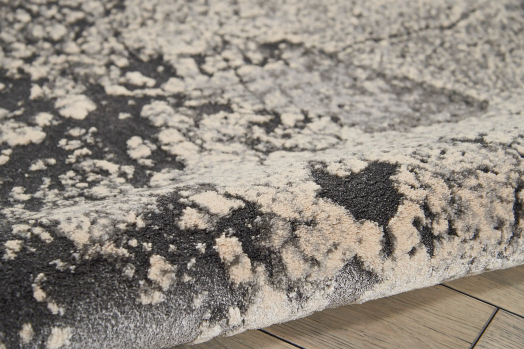 Nourison heritage nourison ki352 grey Grey Living Room  Rug.