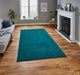 Think Rugs kasbah kb2025 dark teal Blue, Teal Living Room Wool Rug.