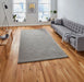 Think Rugs kasbah kb2025 grey Grey Living Room Wool Rug.