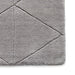 Think Rugs kasbah kb2025 grey Grey Living Room Wool Rug.