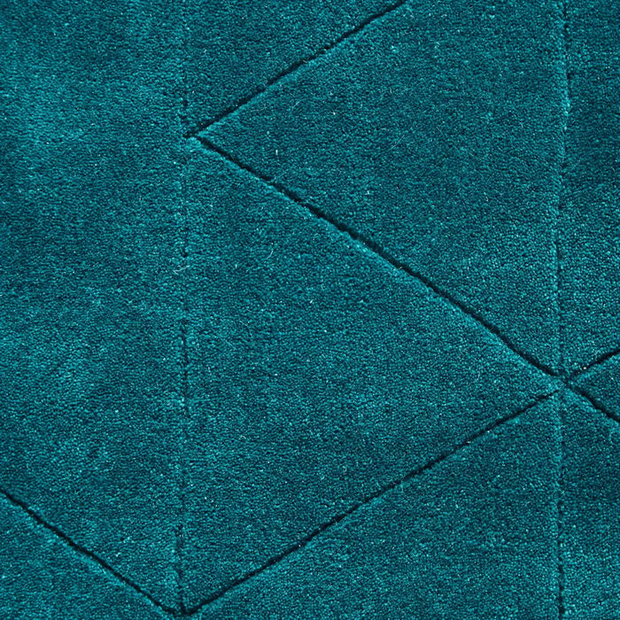 Think Rugs kasbah kb2025 jewel green Green Living Room Wool Rug.