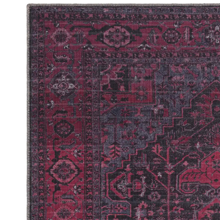 Asiatic kaya alya ky16 Black, Red Living Room Flat Weave Rug.
