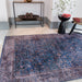 Asiatic kaya ava ky02 Blue Living Room Flat Weave Rug.