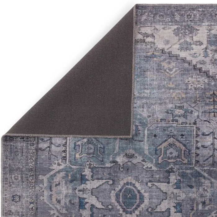 Asiatic kaya noor ky03 Blue, Multicoloured Living Room Flat Weave Rug.