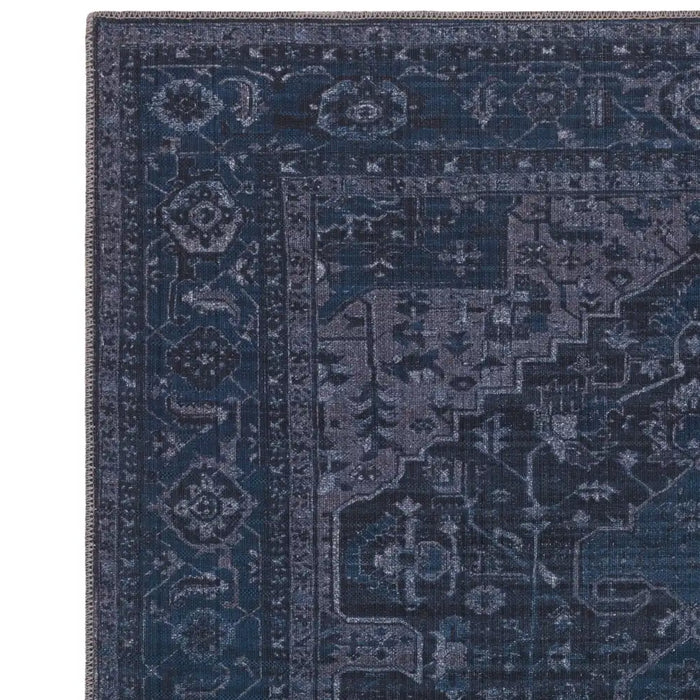 Asiatic kaya sara ky15 Blue Living Room Flat Weave Rug.