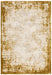 Asiatic kuza border gold Yellow Living Room  Rug.