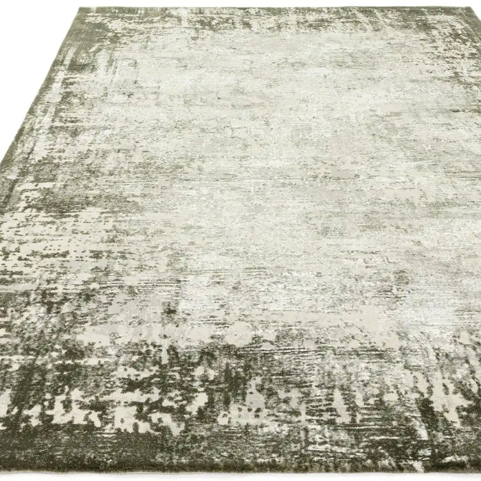Asiatic kuza border green Green Living Room  Rug.