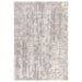 Asiatic kuza abstract grey Grey Living Room  Rug.