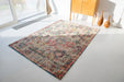 Louis de Poortere antiquarian bakhtiari 8712 janissay multi Multicoloured Living Room Flat Weave Rug.