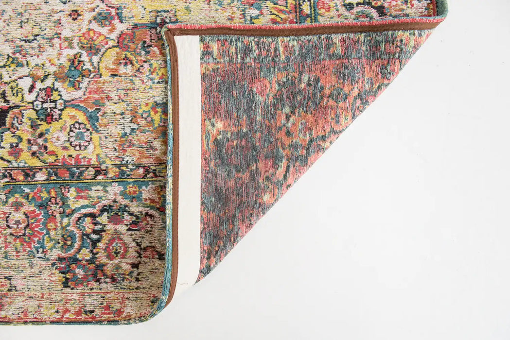 Louis de Poortere antiquarian bakhtiari 8712 janissay multi Multicoloured Living Room Flat Weave Rug.