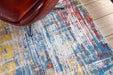 Louis de Poortere atlantic streaks 8714 montauk multi Multicoloured Living Room Flat Weave Rug.