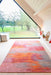 Louis de Poortere atlantic monetti 9116 hibiscus red Multicoloured, Orange, Red Living Room Flat Weave Rug.