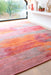 Louis de Poortere atlantic monetti 9116 hibiscus red Multicoloured, Orange, Red Living Room Flat Weave Rug.