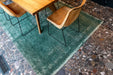 Louis de Poortere fading world medallion 9146 majestic forest Green Living Room Flat Weave Rug.