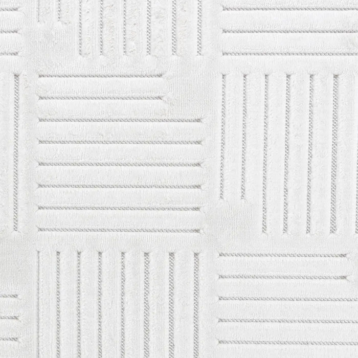 MIDORI In- & Outdoor Scandi Modern White Rug