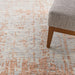 Nourison Delivered in 6 weeks   USA luna lun01 blue mocha Blue, Brown Living Room Striped Rug.