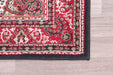Rug Style traditional poly lancashire navy Multicoloured, Red, Navy Living Room Moroccan Rug.