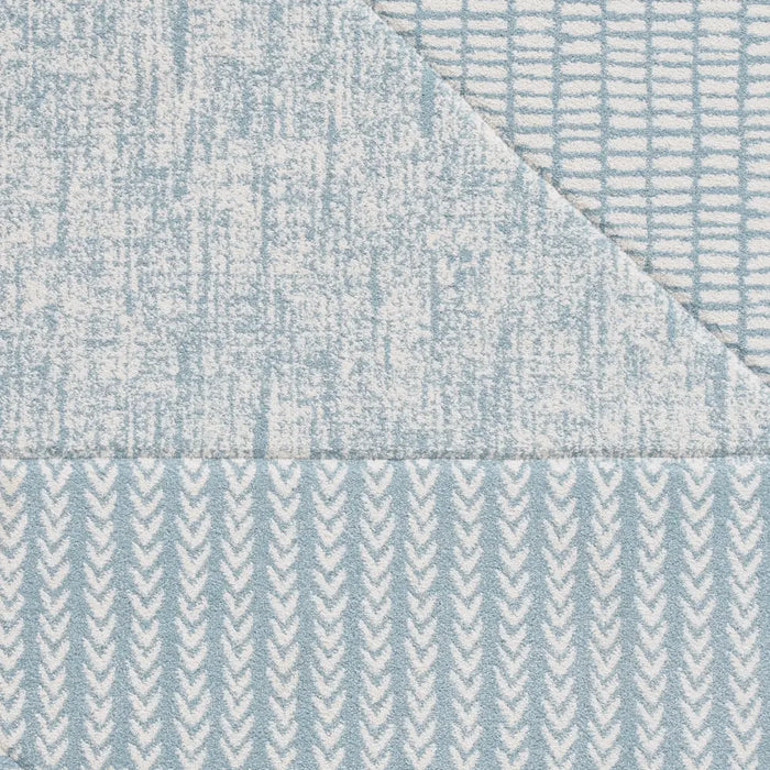 Catherine Lansfield Larsson Modern Abstract Blue Rug