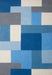 Oriental Weavers lexus blue Blue, Multicoloured Living Room Wool Rug.