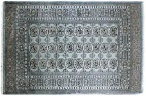 Asiatic bokhara light blue Blue Living Room Wool Rug.