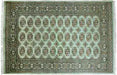 Asiatic bokhara green Green Living Room Wool Rug.