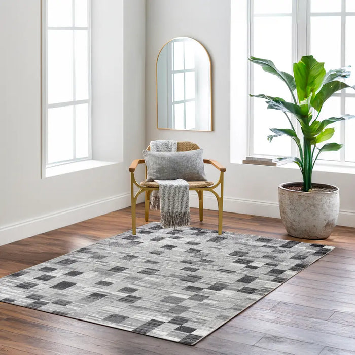 ALIA Scandi Modern Black Rug