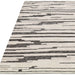 Asiatic mason ikat Grey, Black, Cream Living Room Geometric Rug.