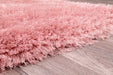 HMC mayfair hmc blush Pink Living Room Shaggy Rug.