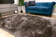 HMC mayfair hmc grey Brown, Grey Living Room Shaggy Rug.