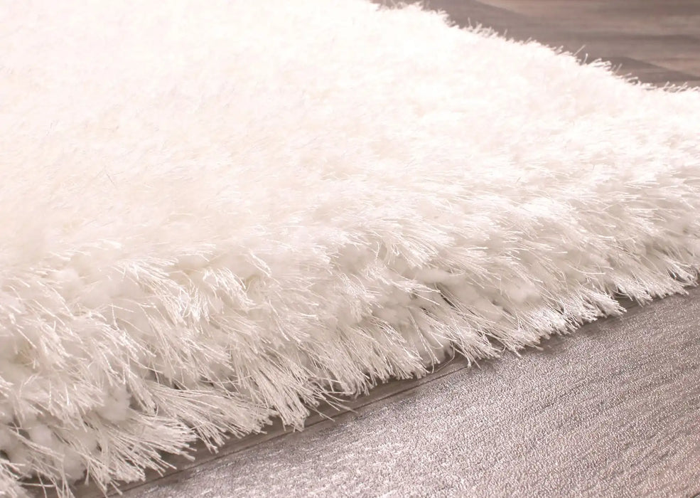 HMC mayfair hmc ivory Ivory Living Room Shaggy Rug.