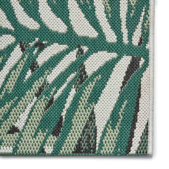 Think Rugs miami 19435 light beige green Green, Beige Living Room Flat Weave Rug.
