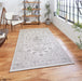 Think Rugs miami 19517 ivory black Black, Ivory Living Room Flat Weave Rug.
