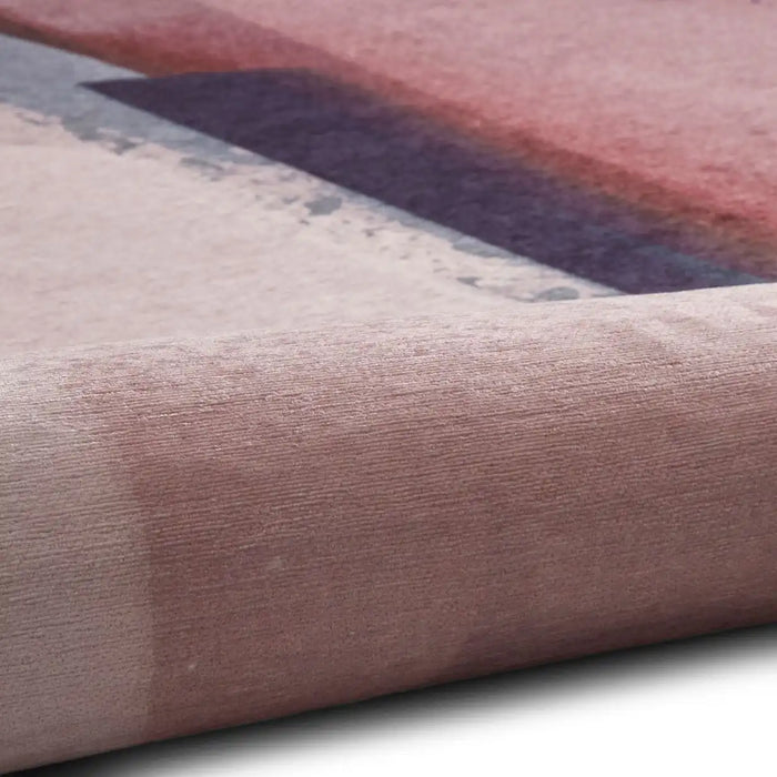 Think Rugs michelle collins ab0151 rose crimson Ivory, Pink Living Room Flat Weave Rug.